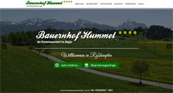 Desktop Screenshot of bauernhof-hummel.de